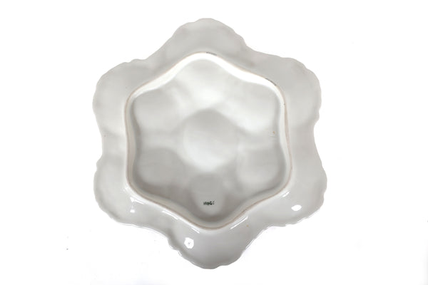 Haviland Hand Painted Marine Themed Oyster Plate Limoges