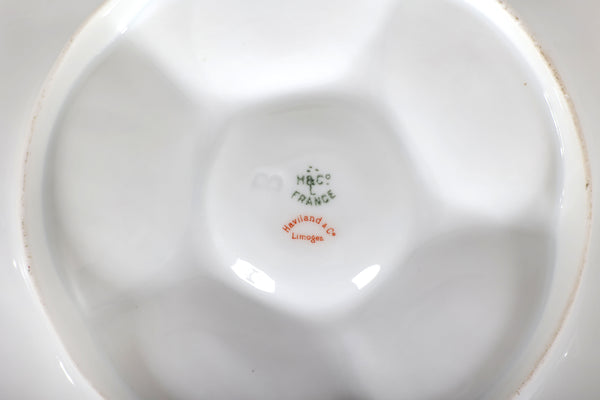 Set of 6 Antique Haviland & Co. Limoges Oyster Plates