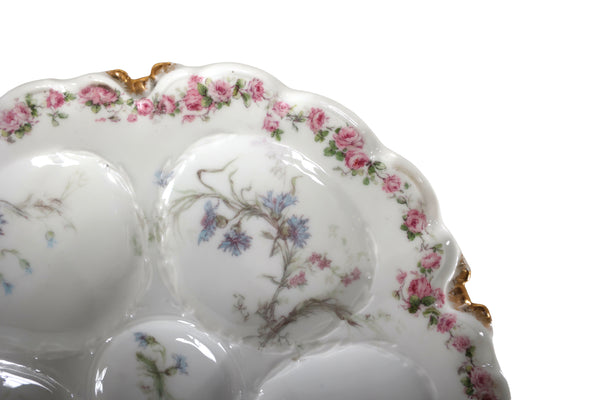 Set of 6 Antique Haviland & Co. Limoges Oyster Plates