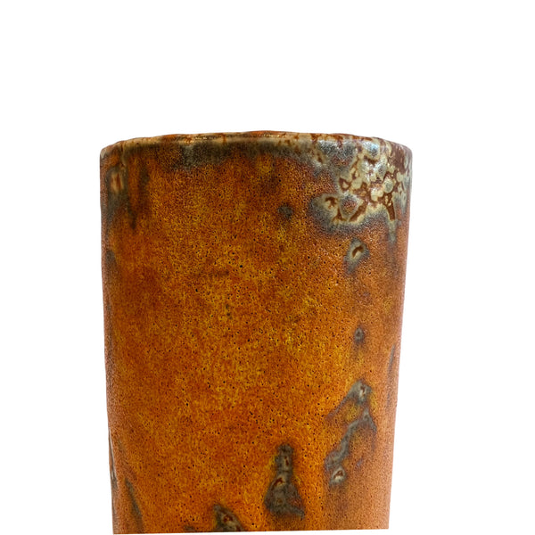Mid Century Modern Fat Lava Pottery Vase by Royal Haeger