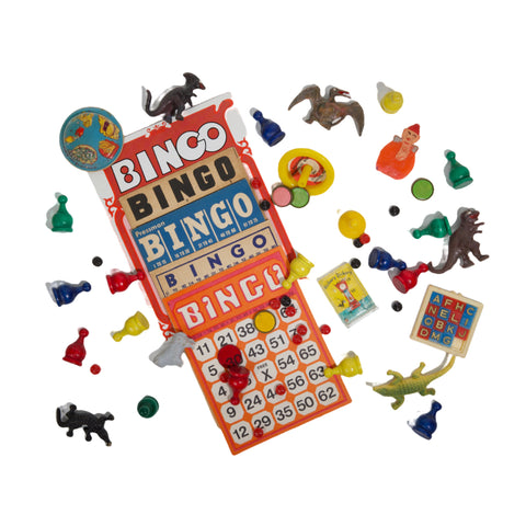 Vintage Bingo Cards & Game Pieces
