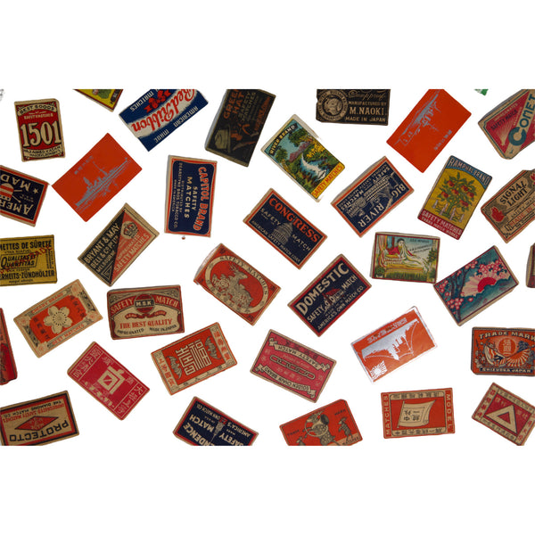 Matchbox Covers that Were Used to Make a Galison Puzzle - Lot of 65