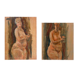 Original Paintings of Two Bare Naked Ladies