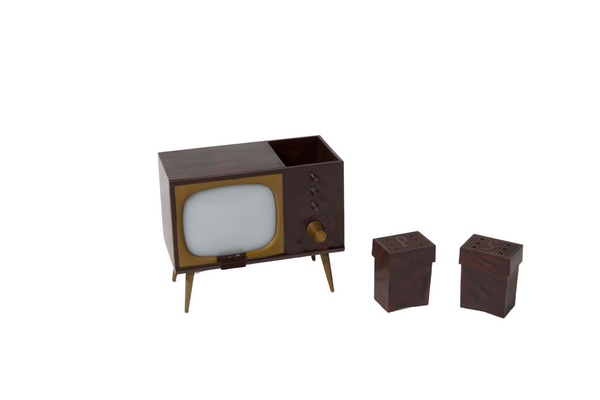 Mid Century TV Salt and Pepper Shakers