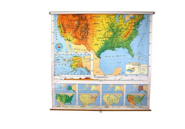 Pull Down Map of the United States