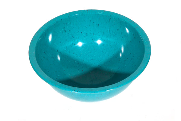 Turquoise Melmac Confetti Mixing Bowl - Very good Condition