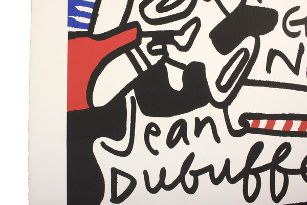 Original Pop Art Lithograph Jean DuBuffet Print Simulacres Pace Gallery
